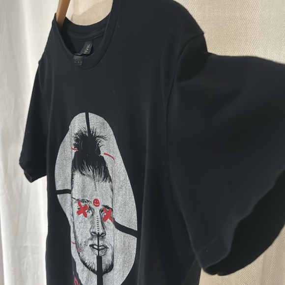 Eminem KillShot Rip MGK Hip Hop rap music black short sleeve Shirt - Picture 4 of 6